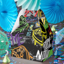 Neon-Graffiti-Gaming-Muster Geschenkschachtel