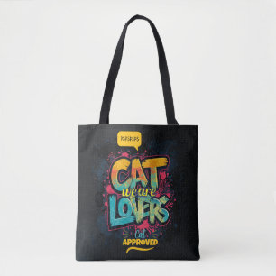Neon Graffiti-Typografie Katzenliebhaber Pop-Art