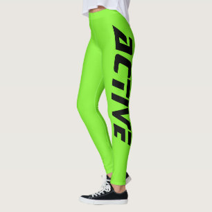 Neon Green Active Sport Leggings