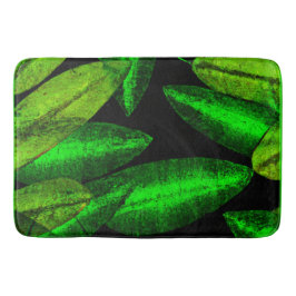 Neon Green Blätter Art. Jetzt kaufen Badematte