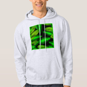 Neon Green Blätter Art. Jetzt kaufen Hoodie