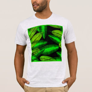 Neon Green Blätter Art. Jetzt kaufen T-Shirt