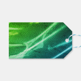 NEON Green blue moderne Streifen Streifen Farbe Geschenkanhänger