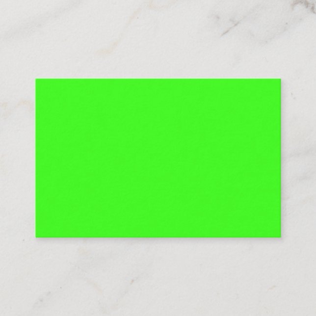 Neon Green Business Card – Custom Look Visitenkarte (Vorderseite)
