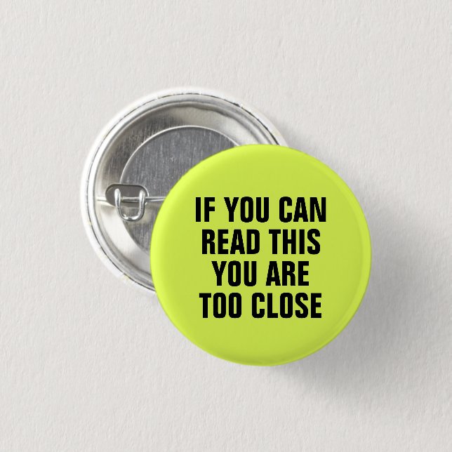 Neon Green Button (Vorne & Hinten)