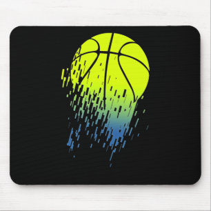 Neon Green Bysketbyll Urbyn Graphic desintegration Mousepad