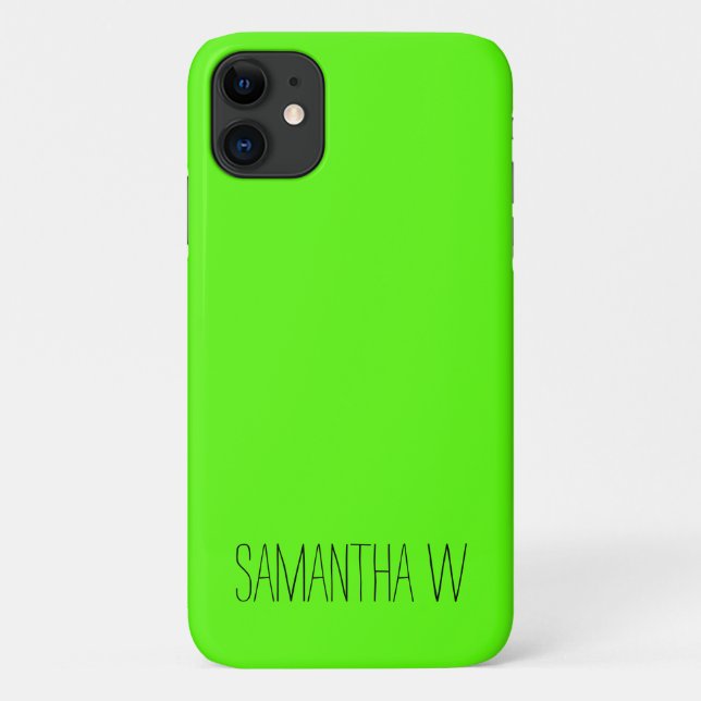 Neon Green Case-Mate iPhone Hülle (Rückseite)