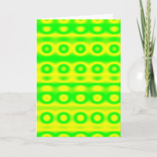 Neon Green Circle Abstrakt Karte