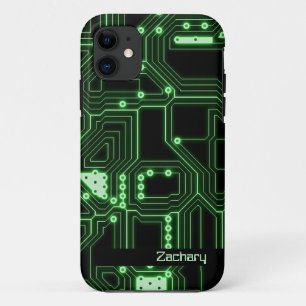 Neon Green Circuit Board   Personalisierter Fall Case-Mate iPhone Hülle