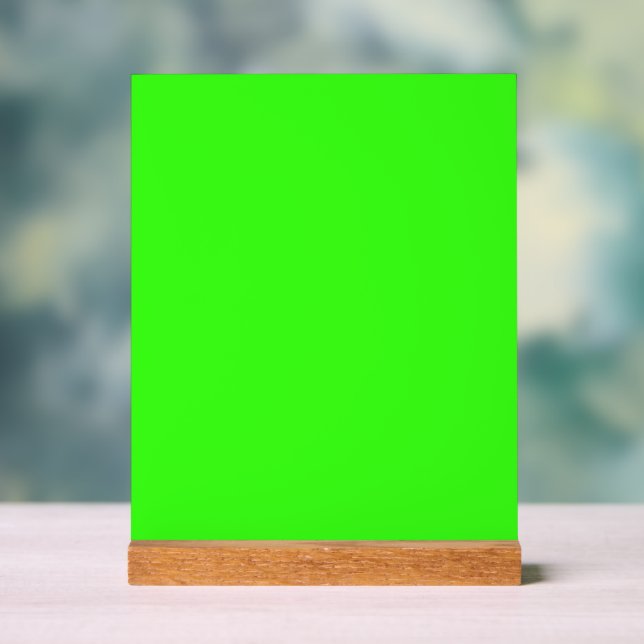 Neon Green Custom Acrylic Sign Acrylschild (Neutral)
