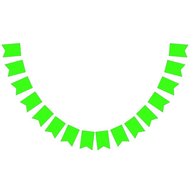 Neon Green Custom Bunting Banner (Alle)