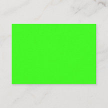 Neon Green Custom Enclosure Card