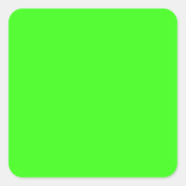 Neon Green Custom Square Aufkleber