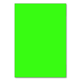 Neon Green Custom Table Card Tischnummer