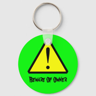 Neon Green Customizable Warnungen Symbol Schlüssel Schlüsselanhänger