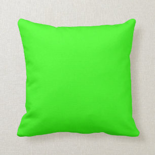 Neon Green Elegant Monochrome Throw Kissen