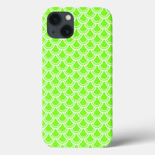 Neon Green Fish Sctern Muster iPad Air Hüllen