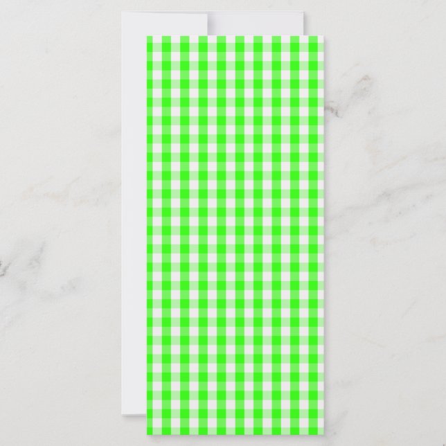 Neon Green Gingham Pattern von Shirley Taylor (Vorderseite)