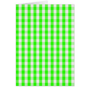 Neon Green Gingham Pattern von Shirley Taylor