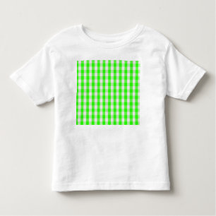 Neon Green Gingham Pattern von Shirley Taylor Kleinkind T-shirt