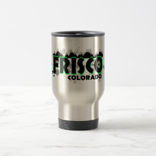 Neon green grunge Frisco Colorado Reisebecher