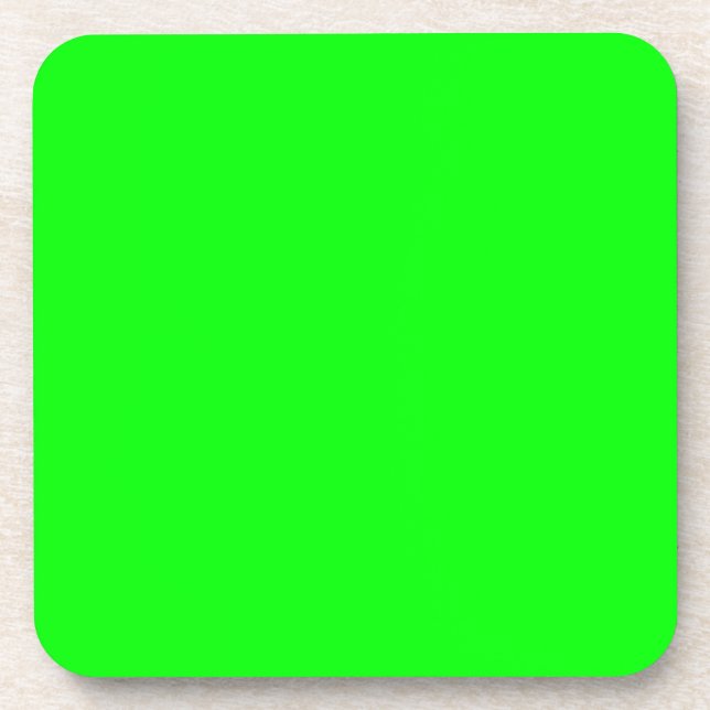 Neon green hex 00FF00 Untersetzer (Vorderseite)