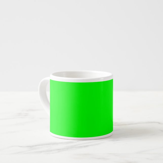 Neon green hex code 00FF00 Espressotasse (Vorderseite Links)