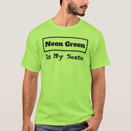 Neon Green ist mein Zitat aus farbenfrohen, sonnig T-Shirt