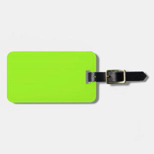 Neon Green & Lila Luggage Tag mit zwei Tonen Gepäckanhänger