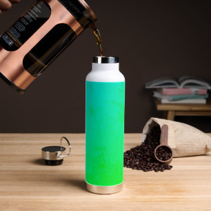 Neon Green Marble Stainless Steel Flasche