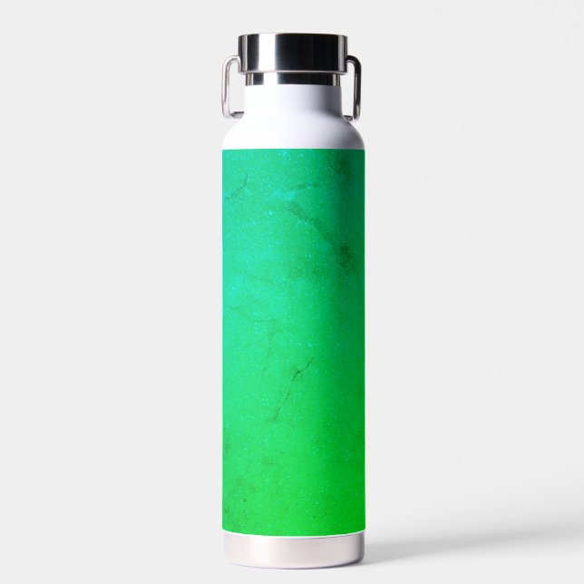 Neon Green Marble Water Flasche (Vorne)