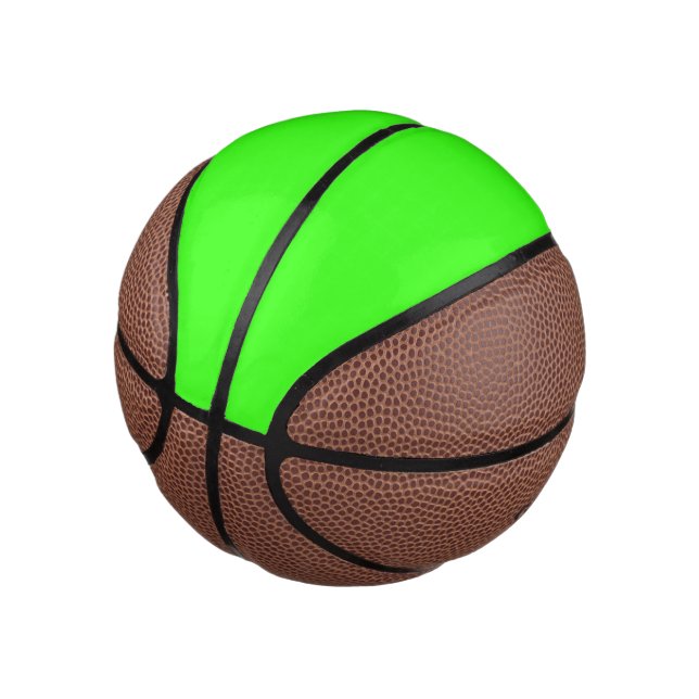 Neon Green Mini Basketball (angewinkelt)