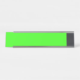 Neon Green Modern Desk Name Plate – Customizable Schreibtischnamensplakette