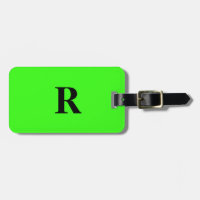 Neon Green Monogram Name Custom Wedding Gift Favor