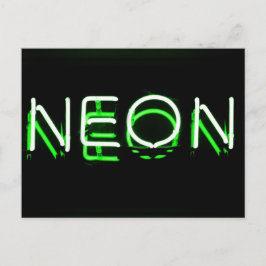 NEON - Green Neon Sign Postkarte