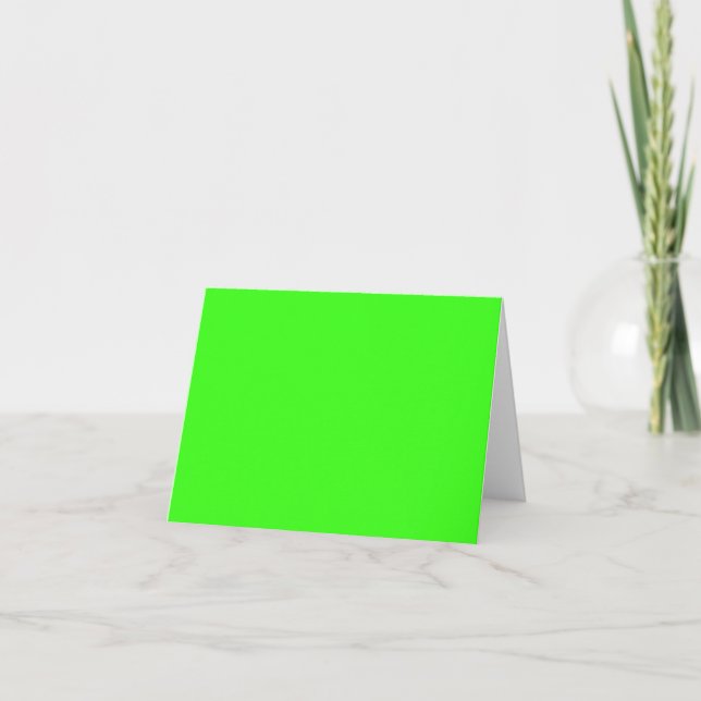 Neon Green Note Card Karte (Vorderseite)