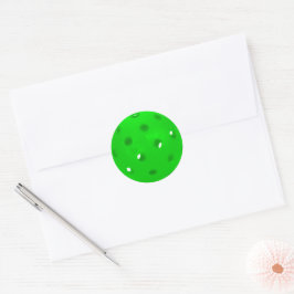 Neon Green Pickleball Runder Aufkleber