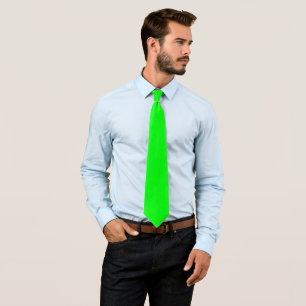 Neon Green Retro Simple Trendy Moderner 80er Krawatte