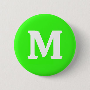 Neon Green Solid Color Button