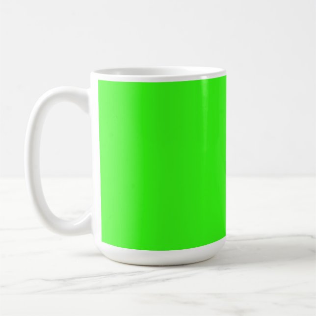 Neon Green Solid Color | Classic Kaffeetasse (Links)