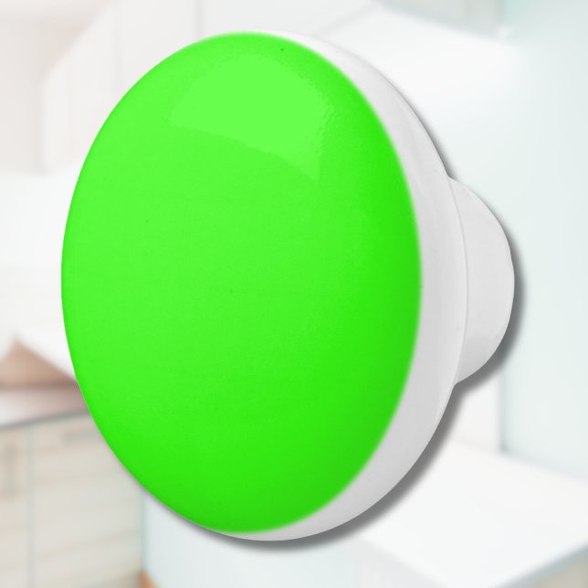 Neon Green Solid Color | Classic Keramikknauf (Von Creator hochgeladen)