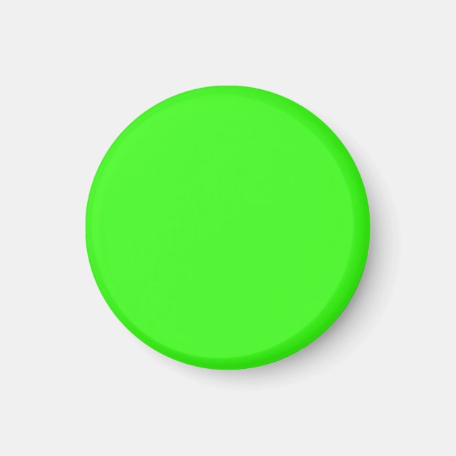 Neon Green Solid Color | Classic Magnet (Vorne)