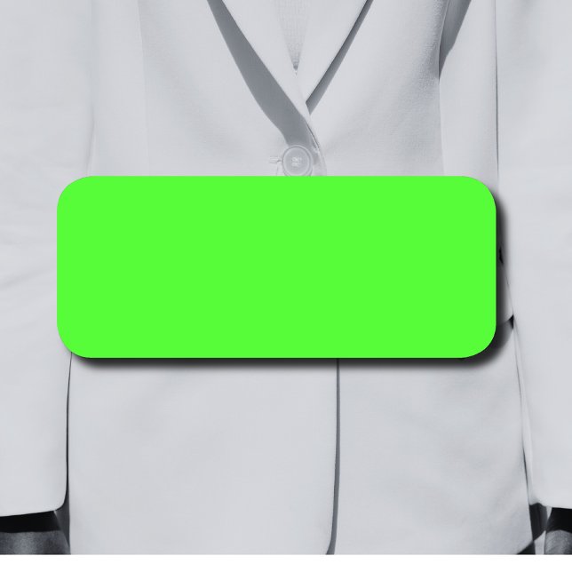 Neon Green Solid Color | Classic Namensschild (Von Creator hochgeladen)