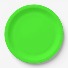 Neon Green Solid Color | Classic Pappteller