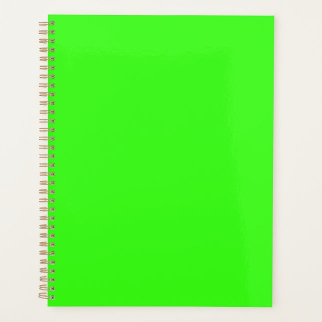 Neon Green Solid Color | Classic Planer (Vorderseite)