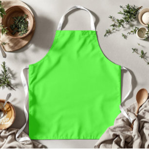 Neon Green Solid Color Classic Schürze