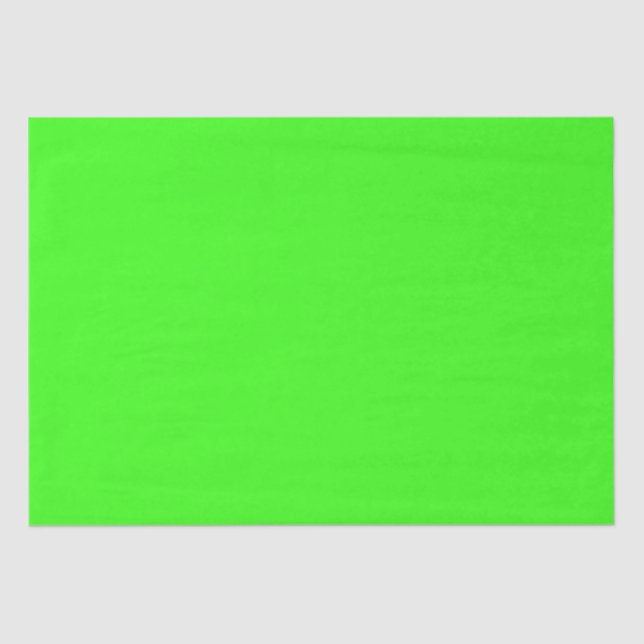 Neon Green Solid Color | Classic Seidenpapier (Vorderseite)
