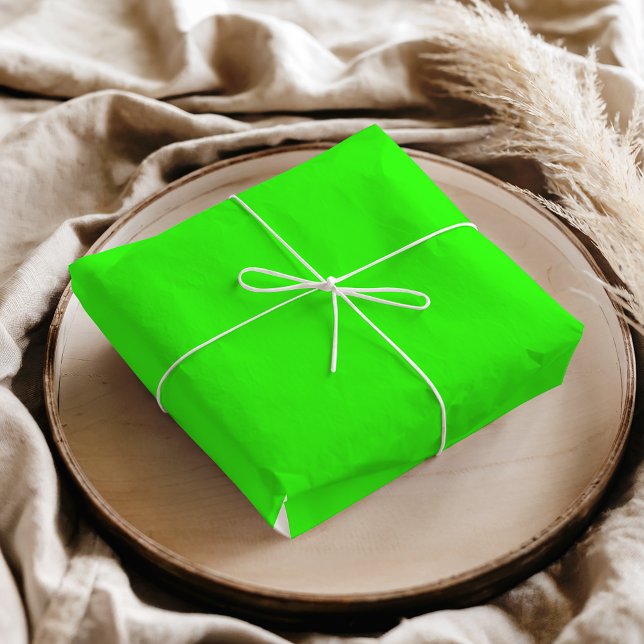 Neon Green Solid Color | Classic Seidenpapier (Von Creator hochgeladen)