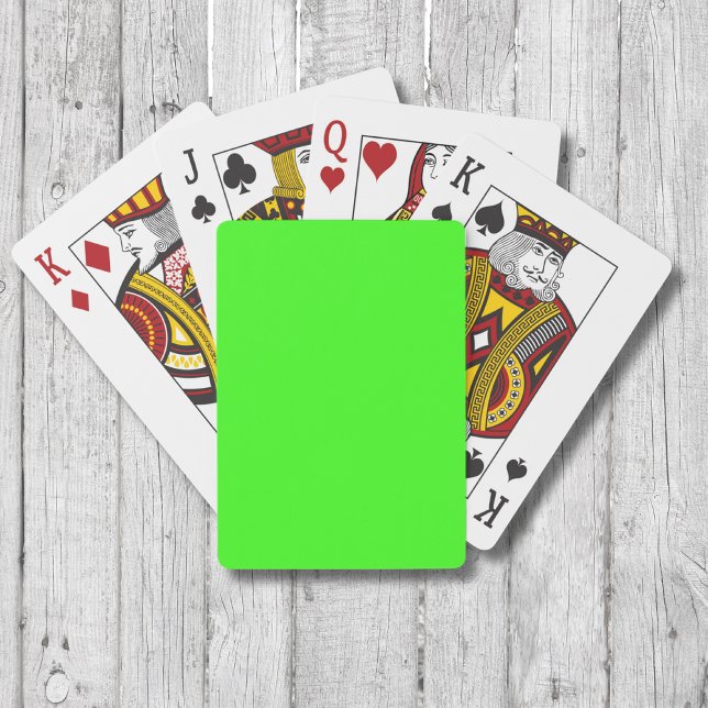 Neon Green Solid Color | Classic Spielkarten (Von Creator hochgeladen)