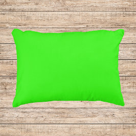 Neon Green Solid Color Dekokissen